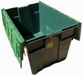 4 unidades de contenedores plástico resistentes
