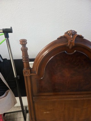 Cabecero de madera maciza matrimonio