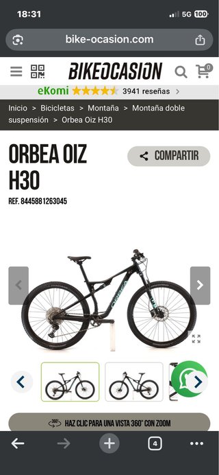 Bici MTB Orbea Oiz H30 2023