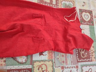 Mono rojo campana un tirante cremallera