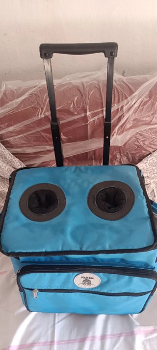 Borsa termica frigo Igloo blu con ruote