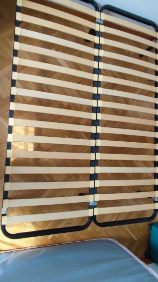 Somier doble láminas madera y metal