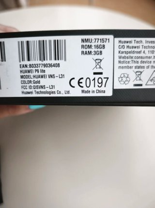 Huawei P9 lite Scatola Nera
