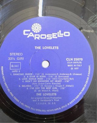 The Lovelets - Music LP Vinile 33 Giri 1977