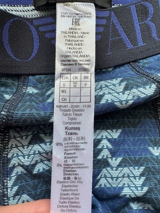 Calzoncillos Emporio Armani M Azul Estampado