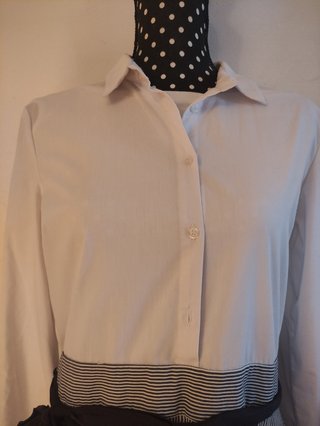 Vestido camisero rayas manga larga