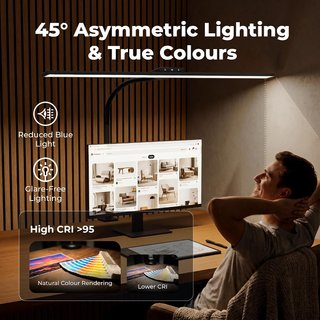 Lámpara LED Escritorio Pinza 80cm