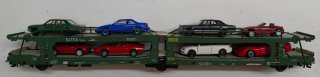 Vagón transporta coches HO
