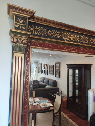 Espejo de salón grande decorativo