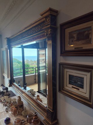 Espejo de salón grande decorativo