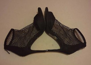 Tronchetto donna a rete nero