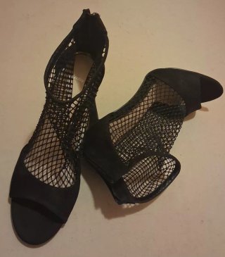 Tronchetto donna a rete nero