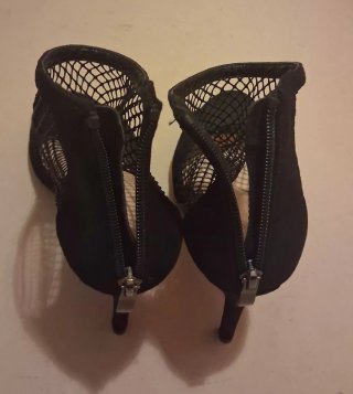 Tronchetto donna a rete nero