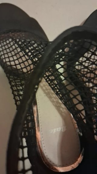 Tronchetto donna a rete nero