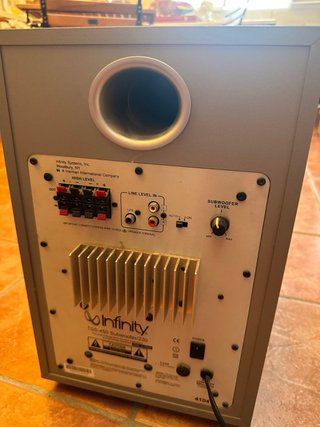 Infinity Subwoofer con Control de Nivel