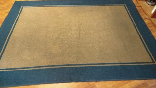 Alfombra Beige y Azul