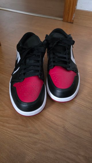 Zapatillas Air Jordan 1 Low Negras Rojas