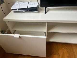Mueble TV Blanco Brillo Ikea