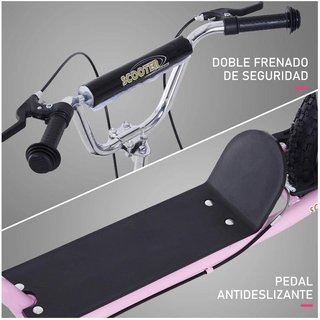 Patinete Infantil 16" con Ruedas Inflables Rosa
