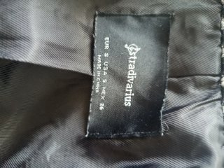 Abrigo cuadros Stradivarius Talla S