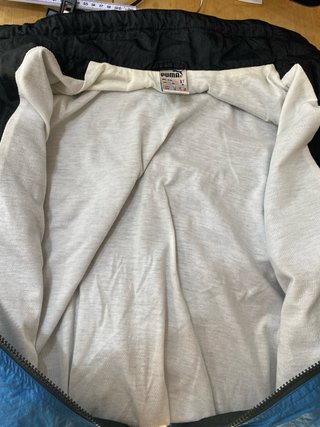Felpa a zip Puma Vintage blu lucido