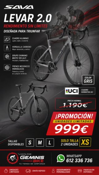 Bicicleta carretera de carbono geminis nuevas