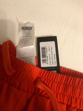 Pantalón corto running Munich naranja