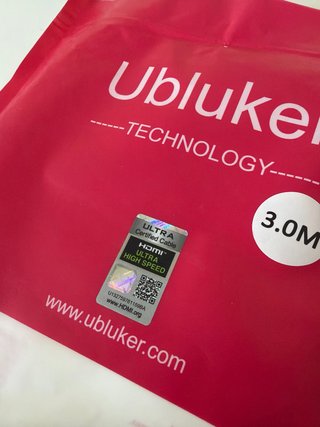 Cable HDMI Ubluker 3m certificado