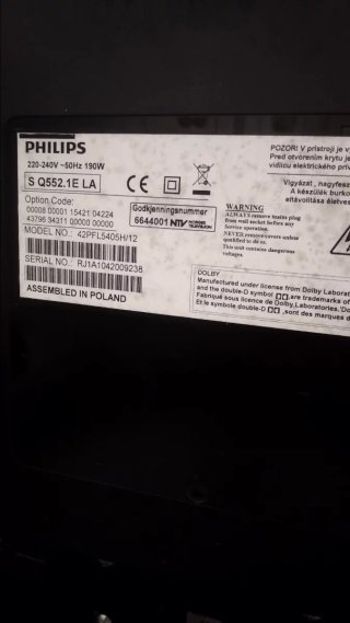 Televisor Philips 42 Negro