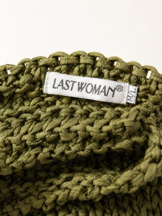 Top Last Woman in maglia verde seta e cotone