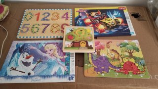 Lote de 5 Puzzles Infantiles