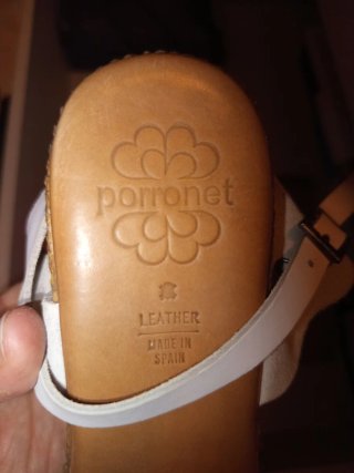 Porronet Sandalias Verano Beige y Blanco
