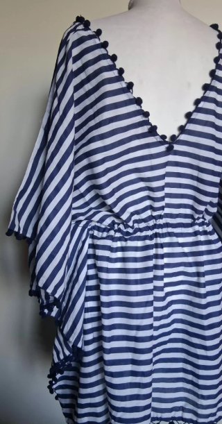 Túnica mujer rayas azul y blanco
