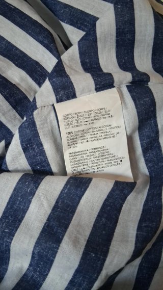 Túnica mujer rayas azul y blanco