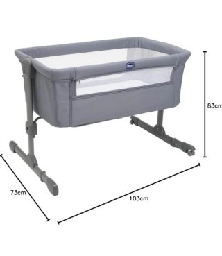 Cuna colecho Chicco Next2Me gris – regulable