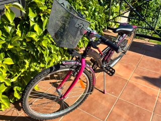 Bicicleta Niña B'TWIN 24 Rosa/Negra