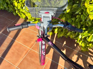 Bicicleta Niña B'TWIN 24 Rosa/Negra