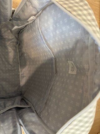 Mochila de maternidad Walking Mum cuadros gris