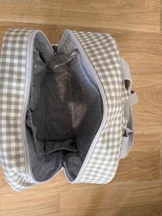 Mochila de maternidad Walking Mum cuadros gris