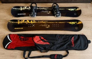 Lote 2 Tablas de Snowboard con Fijaciones y Bolsa