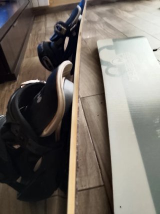 Lote 2 Tablas de Snowboard con Fijaciones y Bolsa