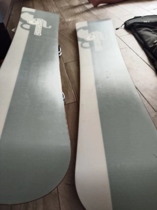 Lote 2 Tablas de Snowboard con Fijaciones y Bolsa