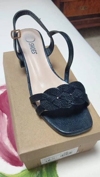 Sandalias D Shoes fiesta negras talla 38