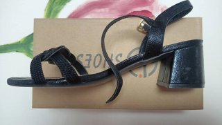 Sandalias D Shoes fiesta negras talla 38