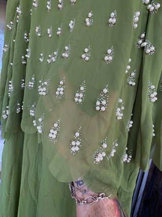 Vestido fiesta verde L/XL