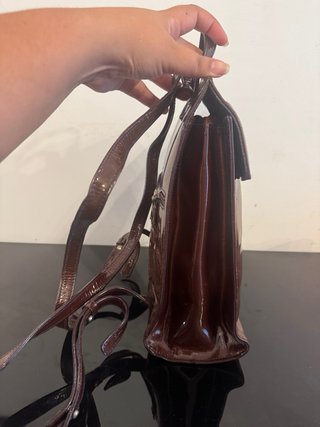 Mochila Tous Charol Marrón Vintage