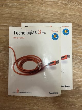 Libro 3° ESO Tecnología (V1 y V2) Santillana.