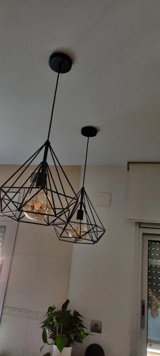 Lámpara colgante diseño geométrico