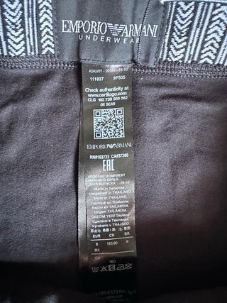 Pack 2 Calzoncillos Emporio Armani Talla S