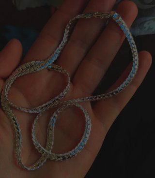 Collar Plata 925 con detalles azules